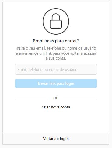 Como recuperar a conta desativada do Instagram